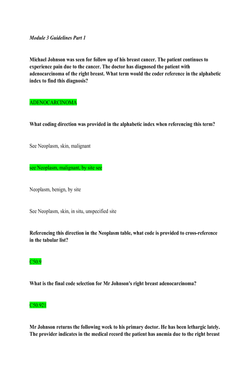 HIT 205 Module 3 Guidelines Part 1